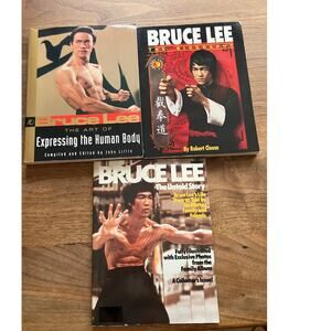 Bruce Lee Book Lot The Art of Expressing the Human Body Biography, Untold Story